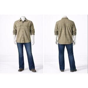 Vintage 90s Woolrich Plaid Button Up Shirt Mens XL Outdoor Workwear lumberjack